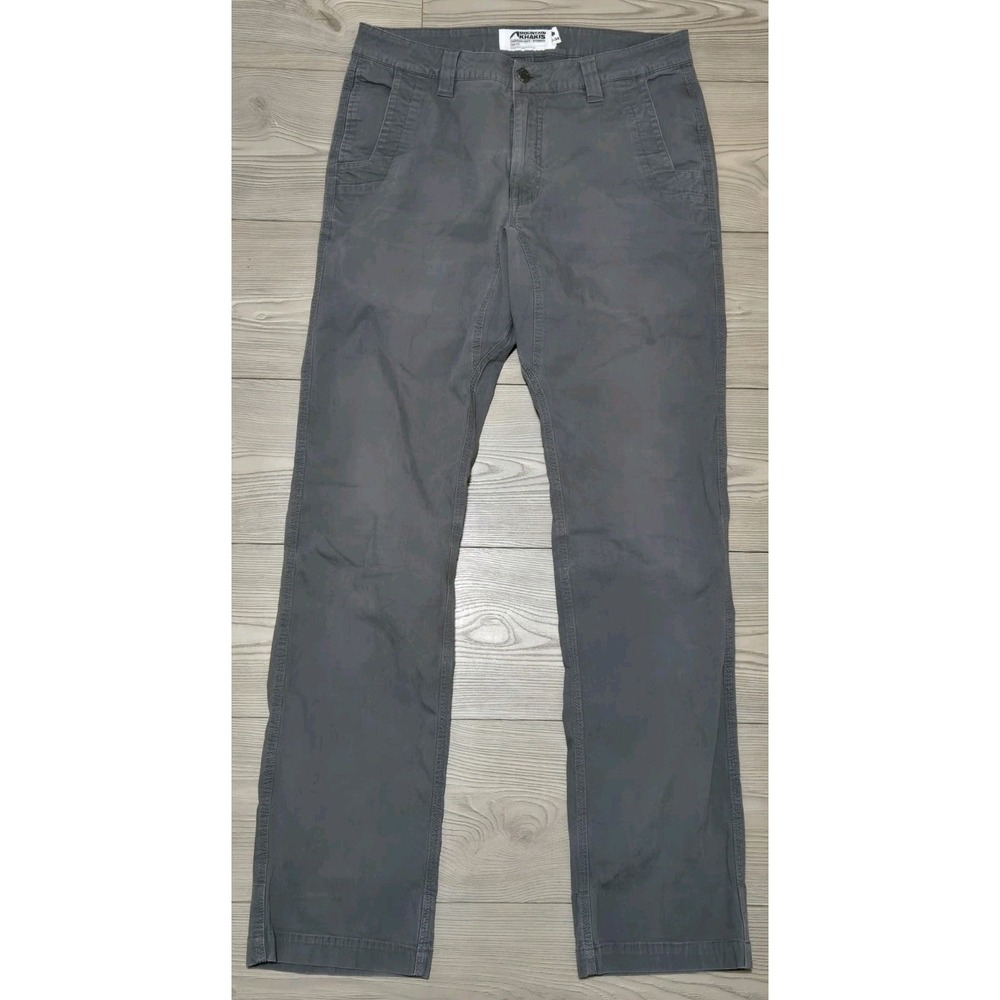 Mountain Khakis Jackson Hole Pants Size 32x34 Slim Fit Gray